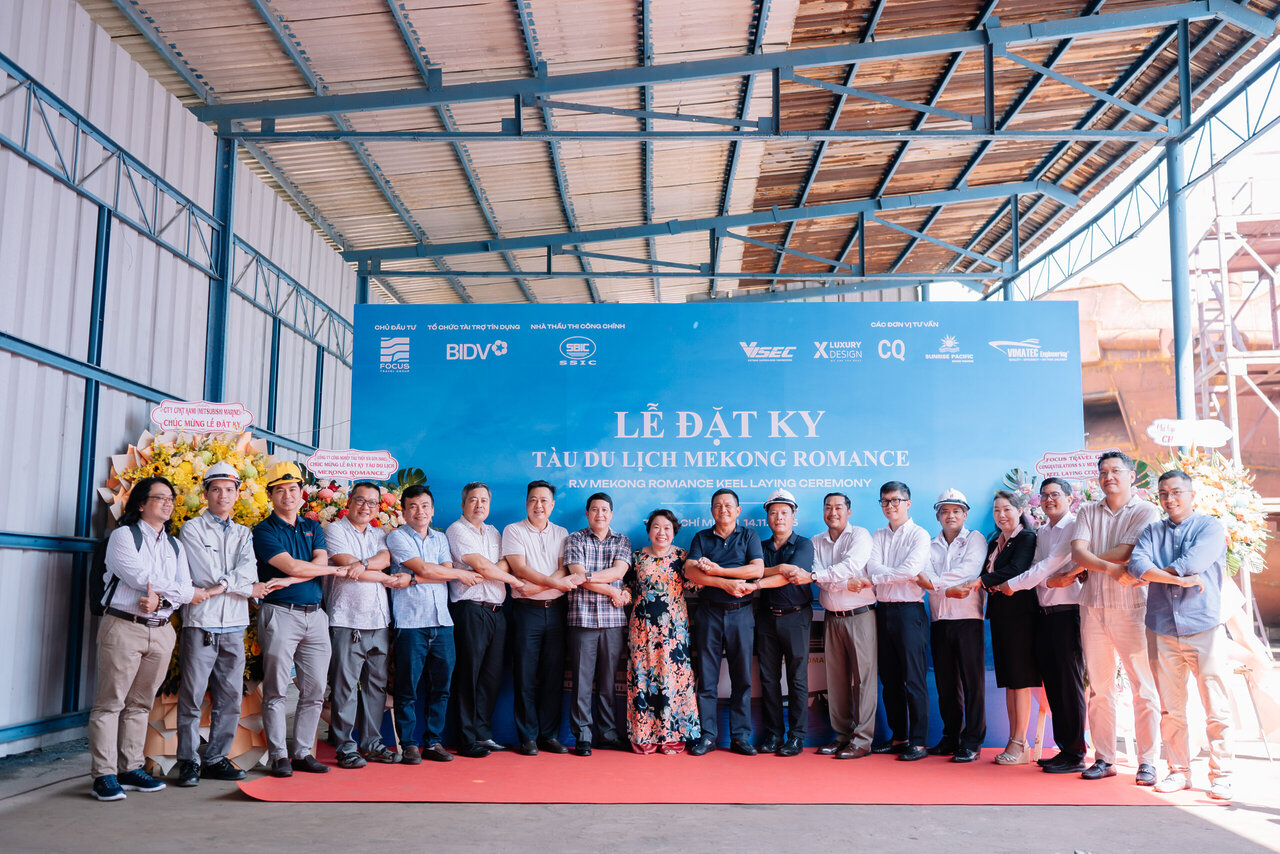 KEEL-LAYING CEREMONY FOR “MEKONG ROMANCE”